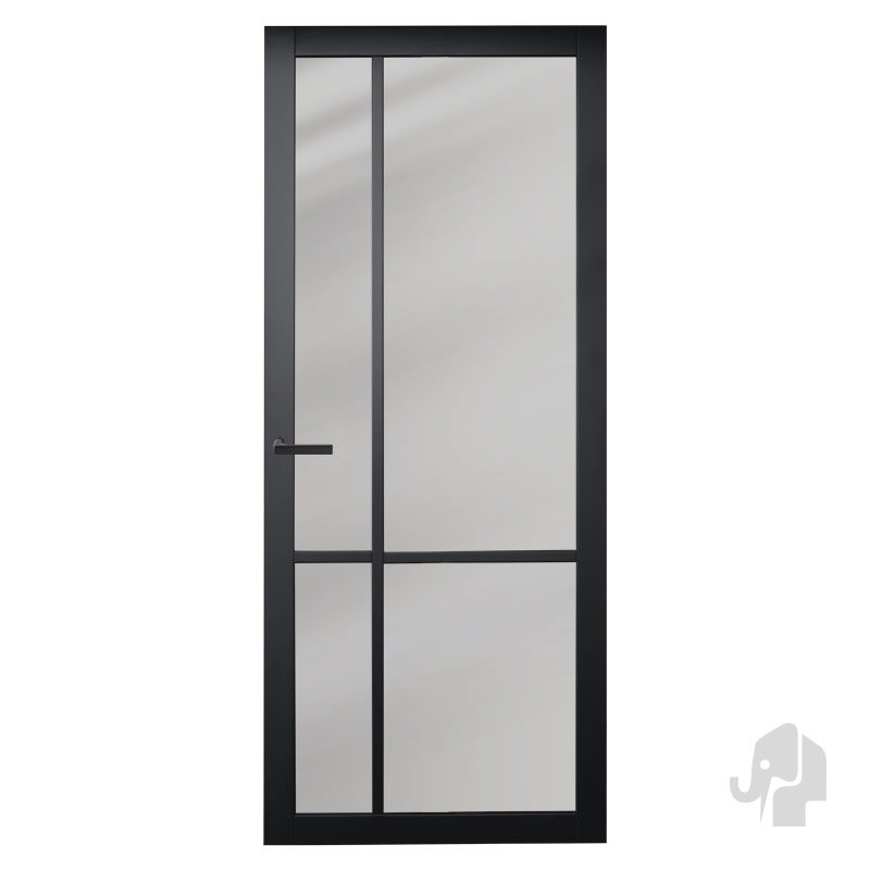 Nero Legno Asti Tinto 6mm getint gelaagd veiligheidsglas binnendeur
