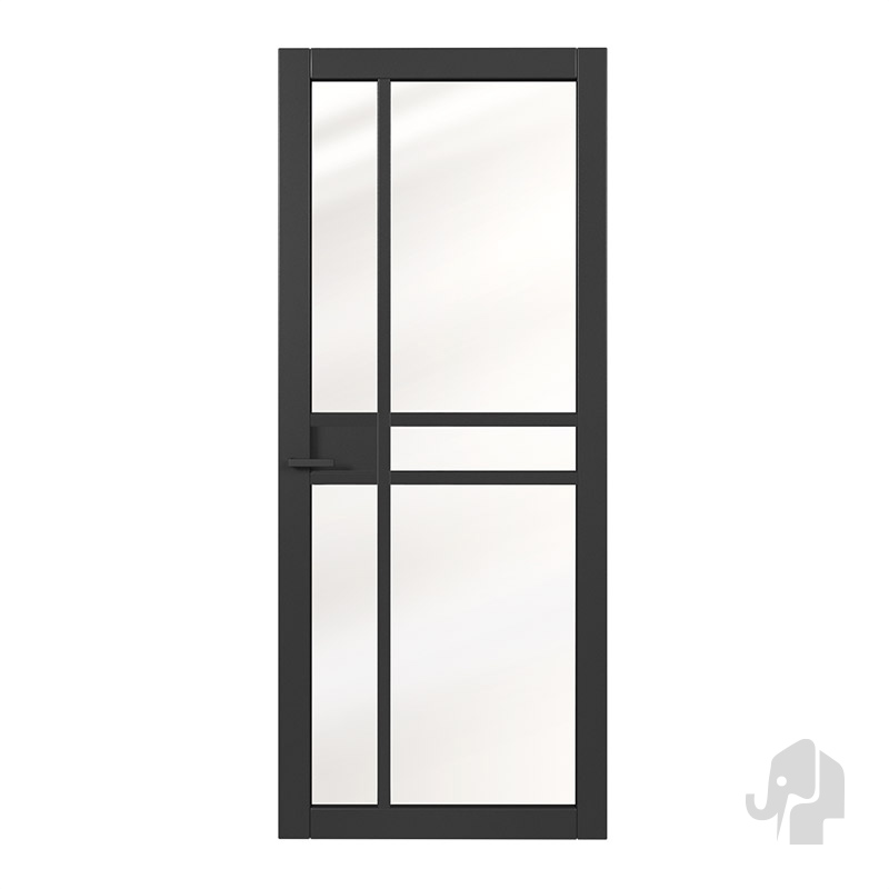 Nero Legno Imola 6 mm blank gelaagd veiligheidsglas binnendeur