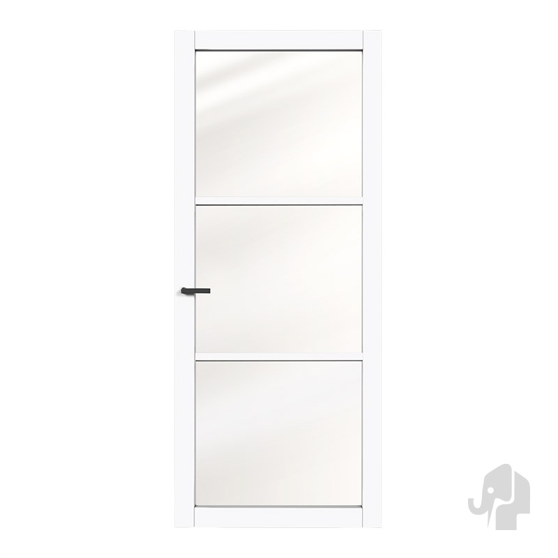 Pronto Legno Giasole Bianco 6 mm blank gelaagd veiligheidsglas binnendeur